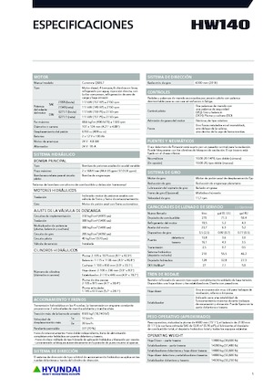 Gumikerekes kotrók Hyundai HW140