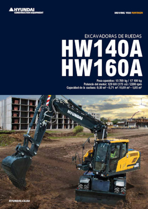 Gumikerekes kotrók Hyundai HW160A