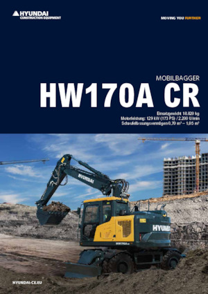 Gumikerekes kotrók Hyundai HW170A-CR