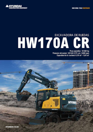 Gumikerekes kotrók Hyundai HW170A-CR