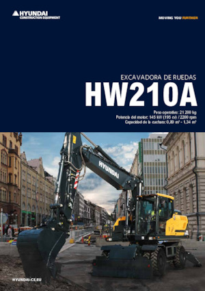 Gumikerekes kotrók Hyundai HW210A
