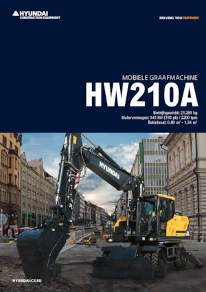 Gumikerekes kotrók Hyundai HW210A