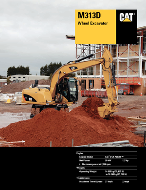 Gumikerekes kotrók Caterpillar M313D VAH