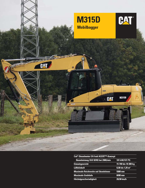 Gumikerekes kotrók Caterpillar M315D VAH