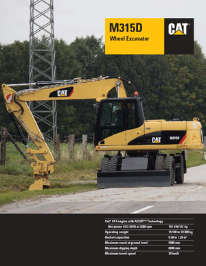 Gumikerekes kotrók Caterpillar M315D VAH