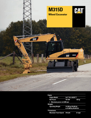 Gumikerekes kotrók Caterpillar M315D VAH
