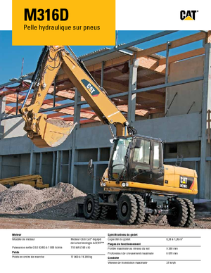 Gumikerekes kotrók Caterpillar M316D Mono