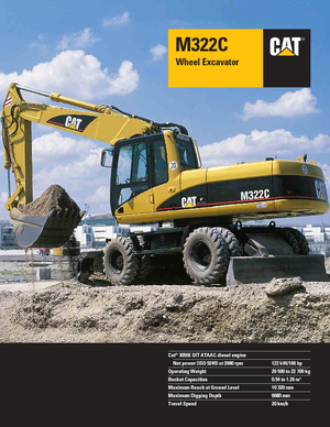 Gumikerekes kotrók Caterpillar M 322 C VAH