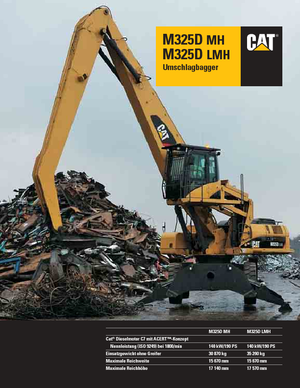 Gumikerekes kotrók Caterpillar M325D MH