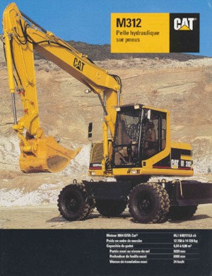 Gumikerekes kotrók Caterpillar M312