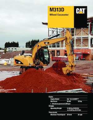 Gumikerekes kotrók Caterpillar M313D