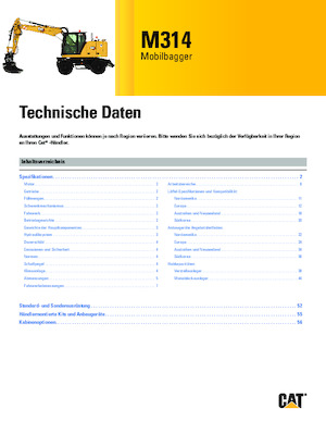 Gumikerekes kotrók Caterpillar M314