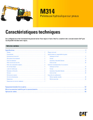 Gumikerekes kotrók Caterpillar M314
