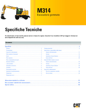 Gumikerekes kotrók Caterpillar M314