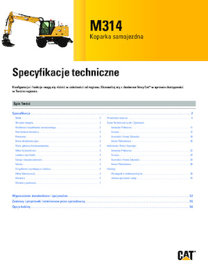 Gumikerekes kotrók Caterpillar M314