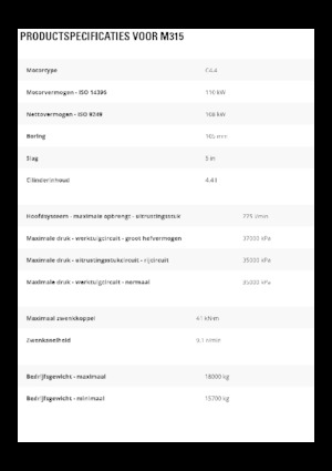 Gumikerekes kotrók Caterpillar M315