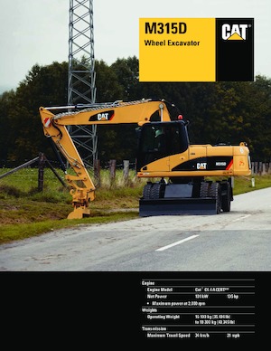 Gumikerekes kotrók Caterpillar M315D