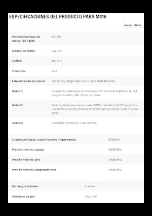 Gumikerekes kotrók Caterpillar M316