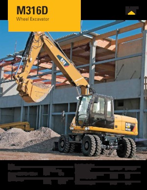 Gumikerekes kotrók Caterpillar M316D