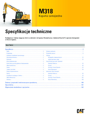 Gumikerekes kotrók Caterpillar M318