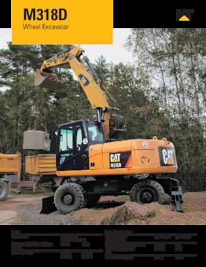 Gumikerekes kotrók Caterpillar M318D