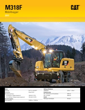 Gumikerekes kotrók Caterpillar M318F