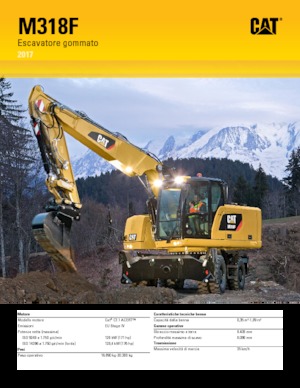 Gumikerekes kotrók Caterpillar M318F