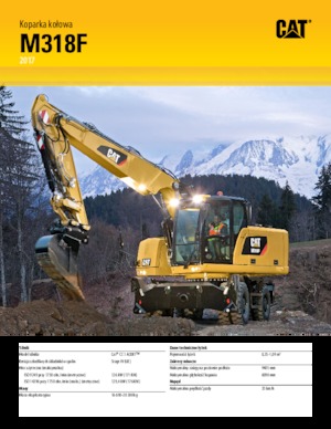 Gumikerekes kotrók Caterpillar M318F