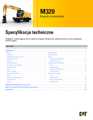 Gumikerekes kotrók Caterpillar M320