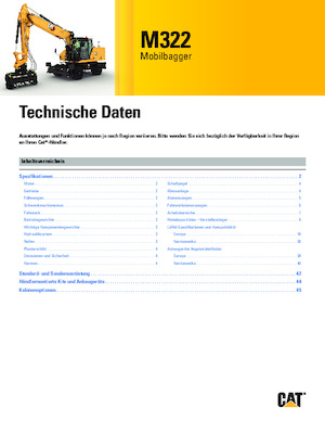 Gumikerekes kotrók Caterpillar M322