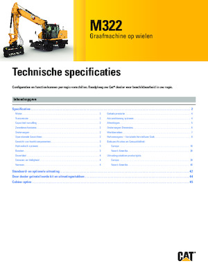 Gumikerekes kotrók Caterpillar M322