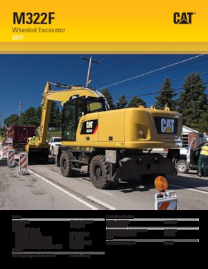 Gumikerekes kotrók Caterpillar M322F