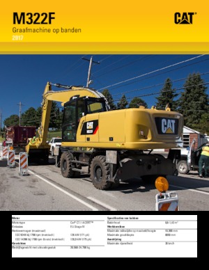 Gumikerekes kotrók Caterpillar M322F