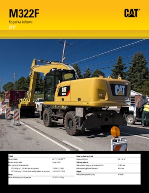 Gumikerekes kotrók Caterpillar M322F