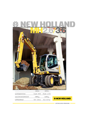 Gumikerekes kotrók New Holland MH 2.6