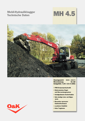 Gumikerekes kotrók O&K MH 4.5