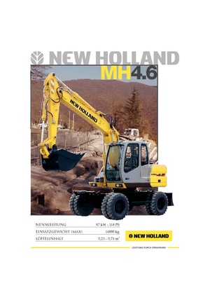 Gumikerekes kotrók New Holland MH 4.6