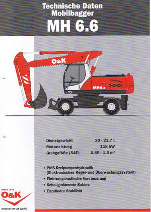 Gumikerekes kotrók O&K MH 6.6