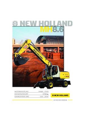 Gumikerekes kotrók New Holland MH 8.6