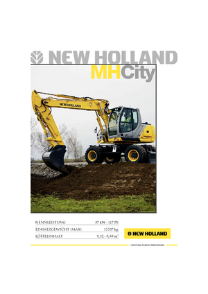 Gumikerekes kotrók New Holland MH City