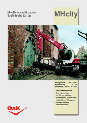 Gumikerekes kotrók O&K MH CITY