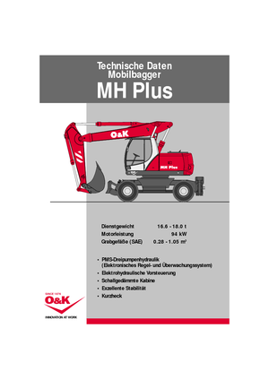 Gumikerekes kotrók O&K MH PLUS B