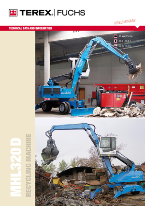 Anyagmozgató gépek Terex-Fuchs MHL 320 D