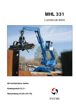 Anyagmozgató gépek Fuchs MHL 331