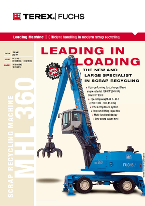 Anyagmozgató gépek Terex-Fuchs MHL 360 D