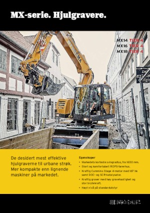 Gumikerekes kotrók Hydrema MX 14