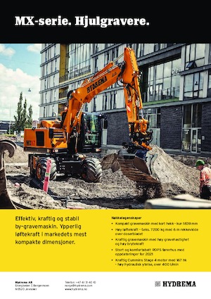 Gumikerekes kotrók Hydrema MX 17