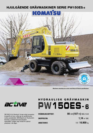 Gumikerekes kotrók Komatsu PW150-6