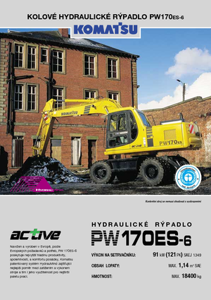 Gumikerekes kotrók Komatsu PW170-6