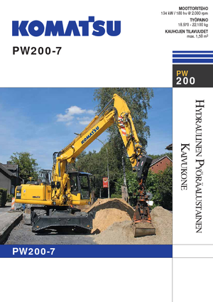 Gumikerekes kotrók Komatsu PW200-7E0